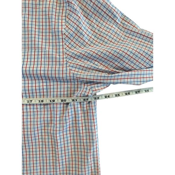 Saddlebred Men’s Classic Fit Button Down Shirt L Plaid Long Sleeve Casual Work - Picture 7 of 10